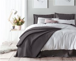 Sleeptime Bedsprei Wayfair Anthracite Bedsprei 260x250 cm