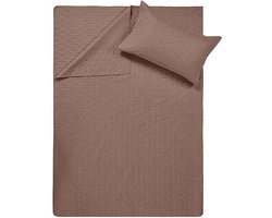Sleeptime Bedsprei Wayfair Taupe Bedsprei 260x250 cm
