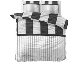 Sleeptime Cleo - Dekbedovertrekset - Lits-Jumeaux - 240x200/220 + 2 kussenslopen 60x70 - Antraciet