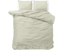 Sleeptime Dallas Hotel Dekbedovertrek - Embossed Microvezel - Tweepersoons 200x200/220 cm - Inclusief 2 Kussenslopen 60x70 cm - Crème