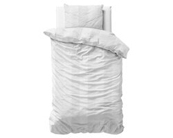 Sleeptime dekbedovertrek Loana Wit 140 x 220 cm
