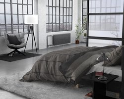 Sleeptime Flanel Kees - Dekbedovertrek - Eenpersoons - 140x200/220 + 1 kussensloop 60x70 - Taupe