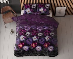 Sleeptime Magic Flower Dekbedovertrek - 140 x 200/220 + 1 60 x 70 cm kussensloop - Paars