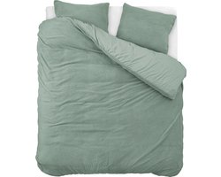 Sleeptime Teddy Dekbedovertrek - 240x200/220 + 2 kussenslopen 60x70 - Donker Groen - Lits-Jumeaux