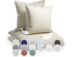 Sleepwise Soft Wonder-Edition Beddengoed - dekbedovertrek - 100% Microvezel-Fleece - Oeko-Tex® Standaard 100 - Vrij Van schadelijke stoffen - Ritssluiting - 200 X 200 Cm - 2 X Kussenslopen: 80 X 80 Cm - Beige