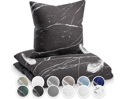 Sleepwise Soft Wonder-Edition beddengoed - Dekbedovertrek - Duvet - Linnen - 100% microvezel-fleece - OEKO-TEX® standaard 100 - Zonder schadelijke stoffen - Ritssluiting - 140 x 200 cm - 1 x kussensloop: 65 x 65 cm