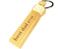 Sleutelhanger | BEST DAD | Nieuwe woning | Sleutel | Key chain | Verhuisd | Woonaccessoires | Woonaccessoire | Decoratie | Decoratief | Deco | Verhuizen | Familie | Vrienden | Hout | Vakantie | Fiets | Auto | Sleutelring | Label | Stoer | Vaderdag