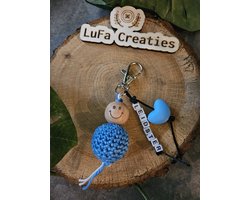 Sleutelhanger Gelukspoppetje Leidster Blauw