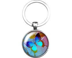 Sleutelhanger Glas - Vlinder