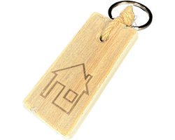Sleutelhanger | HUIS | Nieuwe woning | Sleutel hanger | Key chain | Verhuisd | Woonaccessoires | Woonaccessoire | Decoratie | Decoratief | Deco | Verhuizen | Familie | Vrienden | Hout | Vakantie | Fiets | Auto | Sleutelring | Label | Stoer | Vaderdag