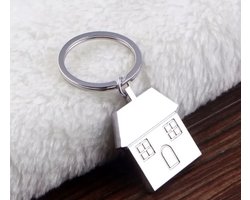 Sleutelhanger - metaal - nieuwe woning - nieuw (t)huis - aardigheidje - kadootje - brievenbuscadeau - 1 stuk