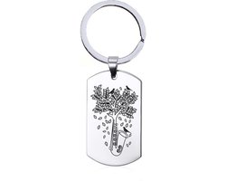 Sleutelhanger RVS - Saxofoon Boom