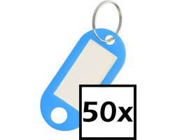Sleutelhanger Sleutellabel Bagage Label Sleutel Naamlabel - Blauw - 50x