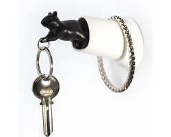 Sleutelhouder en haak eekhoorn - zwart