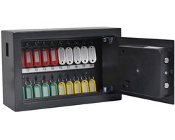 Sleutelkast pavo security 20 haken donkergrijs