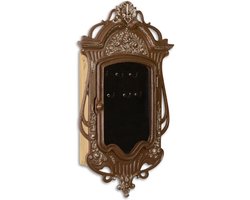 Sleutelkastje - Klassiek gietijzeren kastje - Bruin - 7,8 cm hoog
