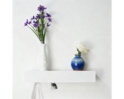 Sleutelrek met plank - Wandgarderobe hal - Hal en entree - Metaal met 8 haken
