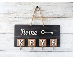 Sleutelrekje - Sleutelkastje - Sleutelhouder - Sleutelrekje Hout - Sleutelbord - Sleutelrekje Modern - Housewarming Cadeau
