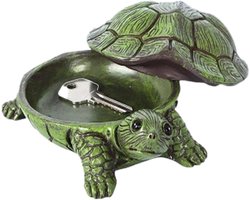 Sleutelverberger Schildpad - Decoratieve Opberger - Buiten Opslag - Waterdicht Harsontwerp - 11 cm Lengte - Meerkleurig