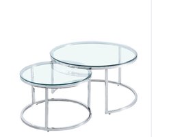 Slide Table - Clear Glass