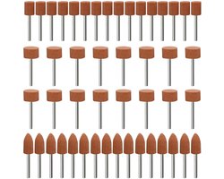 Slijppuntset: 48-delige set schuurstiften en polijstbits voor steen en keramiek