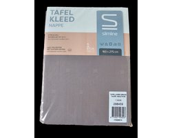 Slimeline tafelkleed 160 x 275 cm Grace Taupe