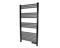 Slimme elektrische handdoekradiator met thermostaat black 425Watt