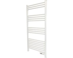 Slimme elektrische handdoekradiator met thermostaat white 425Watt
