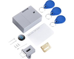 Slimme elektronische kastslot zonder boren, inclusief 3 sleutelhangers en 1 RFID-kaart, ideaal voor sauna's, bibliotheken, fabrieken en lockers