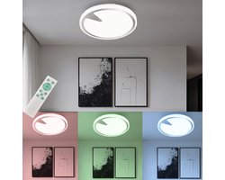 Slimme RGB LED plafondlamp afstandsbediening daglichtlamp dimbaar te bedienen via app mobiele telefoon Fischer Honsel 20750