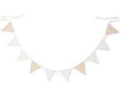 Slinger met vlaggetjes - Beige - Newborn Naturals - Little Goose