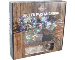Slinger Verlichting - 10 Multi LED lampen - 4.5 meter - Partyverlichting. Tuinverlichting. Met Timer