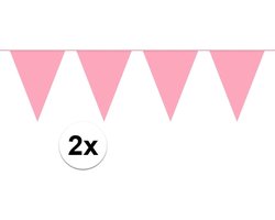 Slinger Vlaggenlijn Roze 20 Meter Verjaardag Slinger Voor Binnen En Buiten