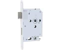 Slotman Solutions Insteekslot WC/Badkamer – 63/8 mm – Wit – Gepoedercoate Voorplaat