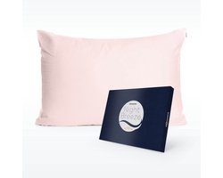 Slowwave NightBreeze kussensloop - 100% TENCEL™ lyocell - Zacht en comfortabel - Beschermt de gezichtshuid - Voordelig en duurzaam alternatief voor zijde - Vochtregulerend - Hypoallergeen en antibacterieel - Kleur: Pink Swan - Formaat: 60 x 70 cm