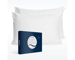Slowwave NightBreeze kussensloop - Duopack (set van 2) - 100% TENCEL™ lyocell - Zacht en comfortabel - Beschermt de huid - Duurzaam alternatief voor zijde - Vochtregulerend - Hypoallergeen en antibacterieel - Kleur: Arctic White - Formaat: 60 x 70cm