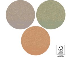 Sluitsticker - Sluitsticker XXL - For You - Polkadot Dots | Pastel tinten – Taupe / Mauve - Oud Groen - Poeder Rose / Beige l Verrassen | Envelop stickers | Cadeau – Gift – Cadeauzakje | Chique inpakken | DH Collection