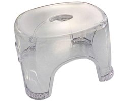 SM SunniMix Acryl Transparante Badkruk, Transparante Schoenwisselkruk, Waterdichte Badkruk, Antislip Douchekruk, Waterdichte Douchebank, Badkamerhoekkruk voor Kinderen en Volwassenen