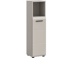 Smal design kast voor badkamer - Kasjmier melamine - 30x110x30 cm