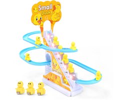 Small Duck Klimbaan – Met Licht & Muziek – Interactief Speelgoed Beklimmen– Inclusief 9 Eendjes – Batterij aangedreven – Voor Kinderen vanaf 3 Jaar