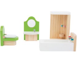 Small Foot - Houten Poppenhuis Meubeltjes Badkamer, 4dlg.