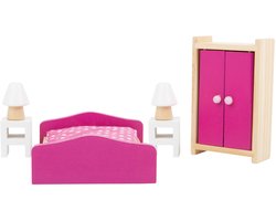 Small Foot - Houten Poppenhuis Meubeltjes Slaapkamer, 6dlg.
