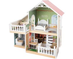 Small Foot - Houten Urban Villa Poppenhuis met Meubeltjes, 9dlg.