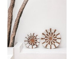 Small wanddecoratie | Wandmand | Wandmand | Decoratieve schaal HUTAN gemaakt van bananenvezels