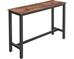 Smalle barhoektafel met stoer en vintage design