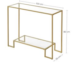 Smalle Consoletafel Met 2 Laadstations - Smalle Consoletafel - Bijzettafel - Bijzettafels - Bijzettafeltjes Woonkamer - Bijzettafel Bank - Entree Tafel - Tafel - Tafeltje - Side Table - Sidetable