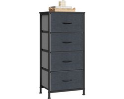 Smalle Zijkast met 4 Laden -Opbergkast - ladekast - Voor Slaapkamer of Woonkamer - Stoffen Opbergkast & Dressoir - Vrijstaande Home Organizer van