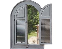Smart Garden Products Spiegel Louvre - 70 x 50 cm - Binnen en buiten - Leisteengrijs