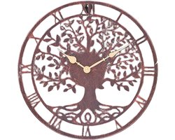 Smart Garden Products Tree of Life klok - 35 cm - Bronskleurig - Buiten- of binnenklok