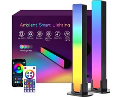 Smart LED Light Bar, LED TV Achtergrondverlichting en Gaming Lamp, RGB Ambient Lamp Synchroniseert met Muziek en App-besturing voor Gaming, Decoratie, PC, TV en Kamerinrichting